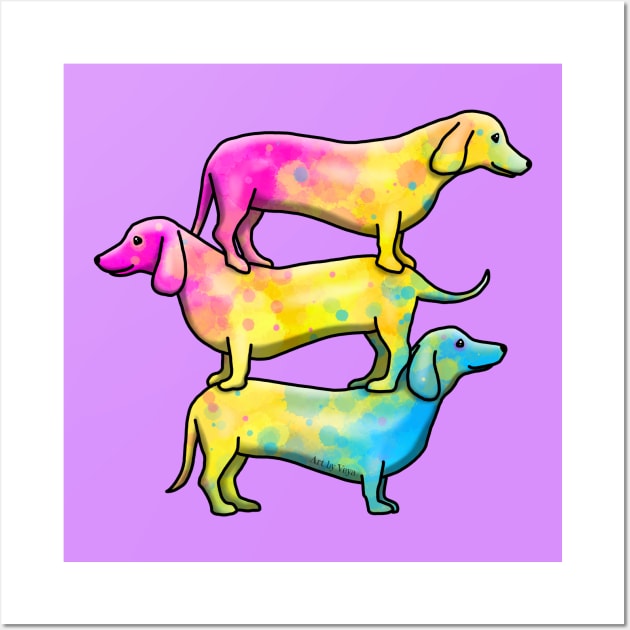 Wiener Goggies Pan Wall Art by Art by Veya